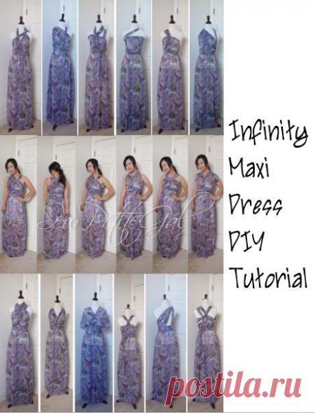 SewPetiteGal: Легко Бесконечность Макси платье DIY Руководство