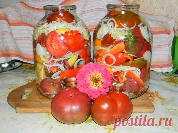 Вкуснейший салат из крупных томатов!