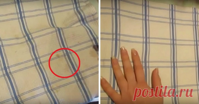 Как отбелить кухонные полотенца