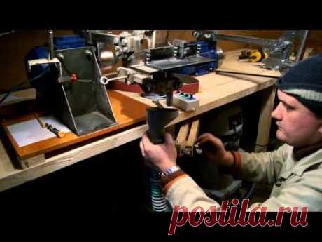 Как сделать клинок с помощью гриндера (HD 1080p). How to make a knife blade.