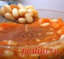 Фасолевый суп по-гречески - пошаговый рецепт приготовления супа с фото