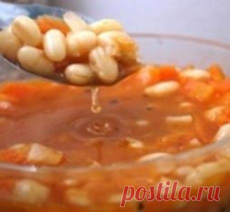 Фасолевый суп по-гречески - пошаговый рецепт приготовления супа с фото