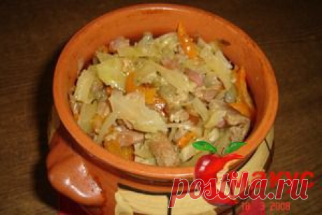 Капуста в горшочке по-французски
