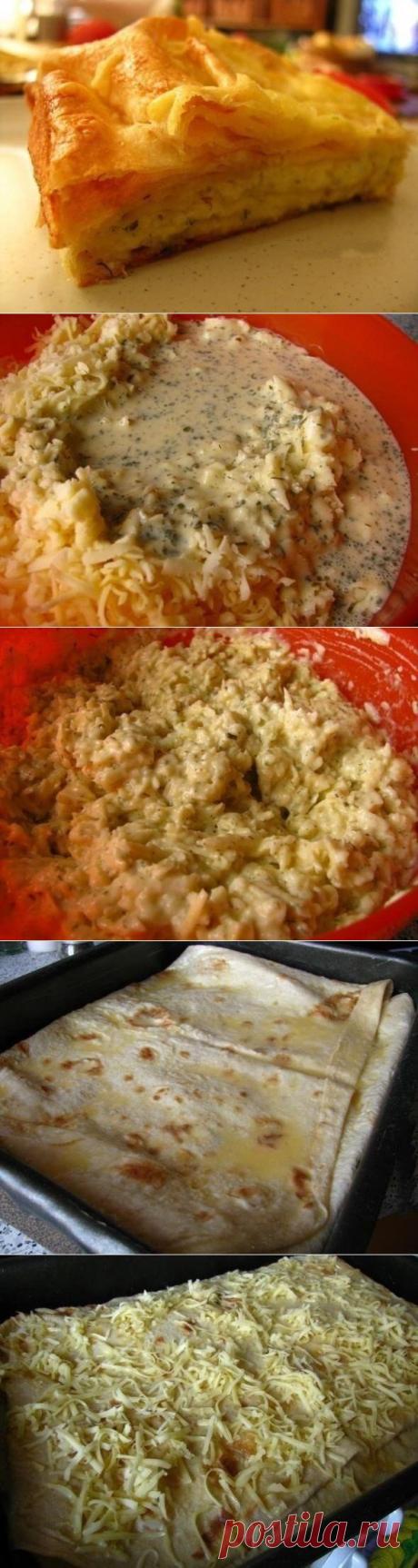 Лаваш с сыром.