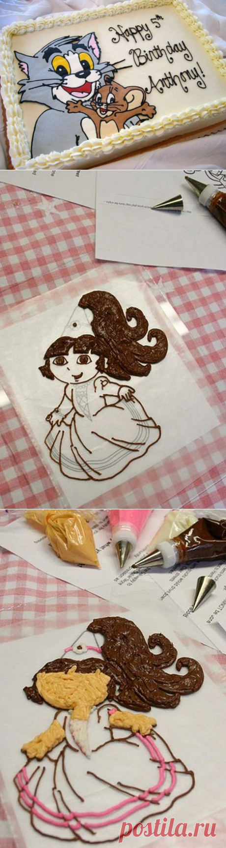 Украшаем торт печатью