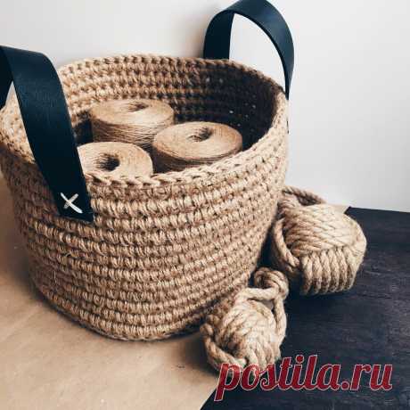 Вязаные идеи из джута | Anna Gri Crochet | Яндекс Дзен