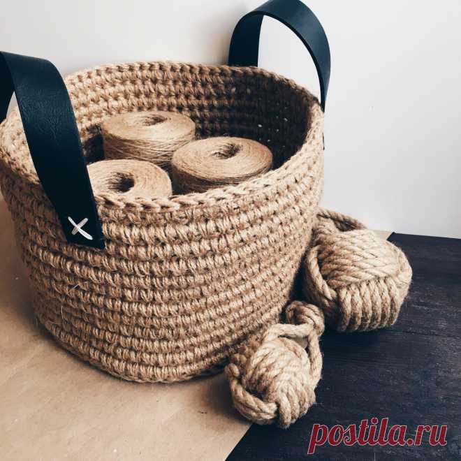 Вязаные идеи из джута | Anna Gri Crochet | Яндекс Дзен