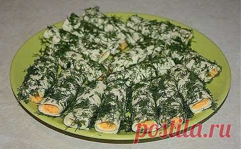 Закусочные сырные трубочки