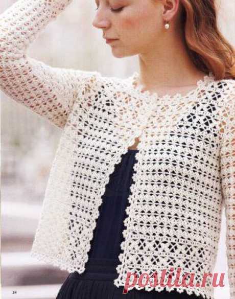 Жакет крючком из Lets knit series