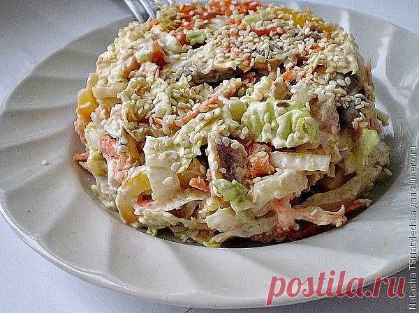 Салат с пекинской капустой "Переполох".