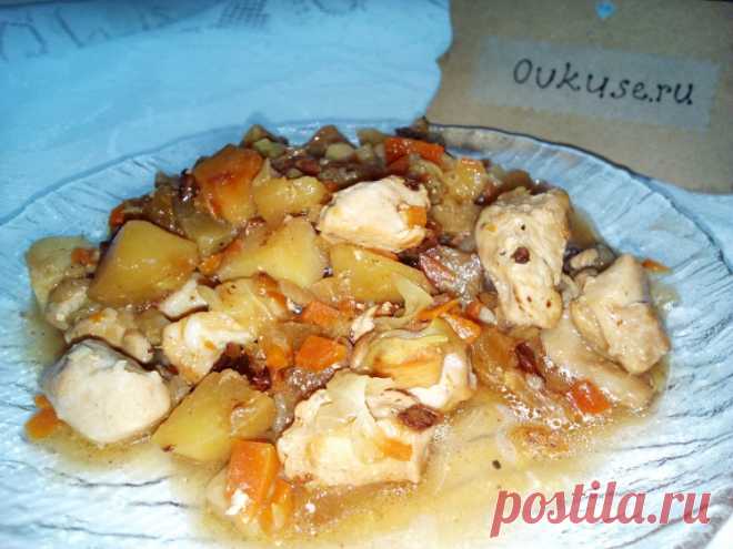 Тушеная курица с овощами - Простые рецепты Овкусе.ру