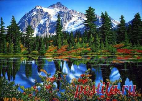♥ღ♥Картины из камней-самоцветов Алексея Мосмана♥ღ♥