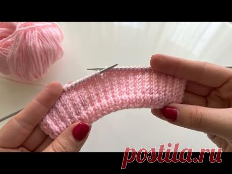 ВСЕГО 2 РЯДА и 2 ПЕТЛИ! Потрясающий и очень простой рельефный ажурный воздушный узор спицами