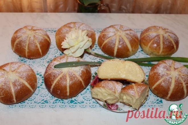 Аппетитные булочки с заварным кремом Кулинарный рецепт