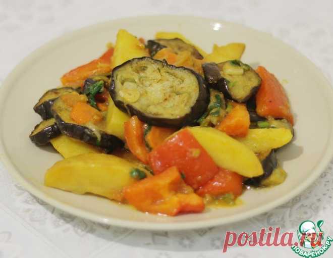 Аджапсандали с картофелем – кулинарный рецепт