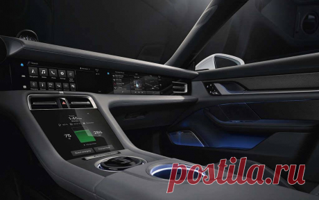 Porsche рассекретила интерьер своего первого электрокара Taycan - цена, фото, технические характеристики, авто новинки 2018-2019 года