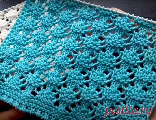 Интересный, ажурный узор. Схема.