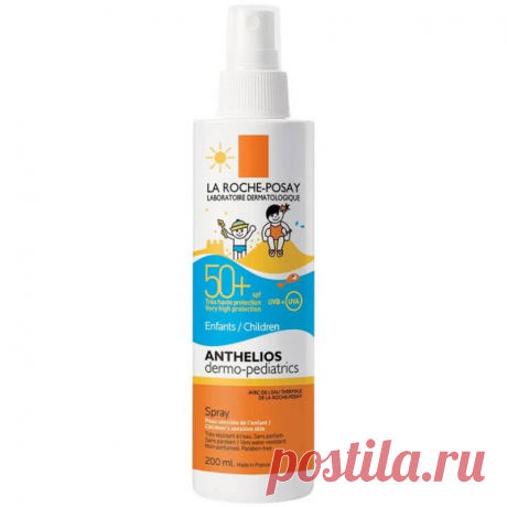 Anthelios Spray for kids 50+ для детей от 3-х лет, SPF 50+/PPD 25, купить Антгелиос спрей для детей 50+ в интернет-магазине La Roche-Posay