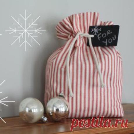 Reusable gift bag - Free sewing pattern
