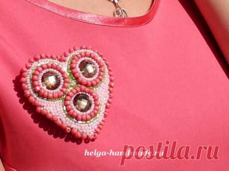 Брошь &quot;Сердечко&quot;