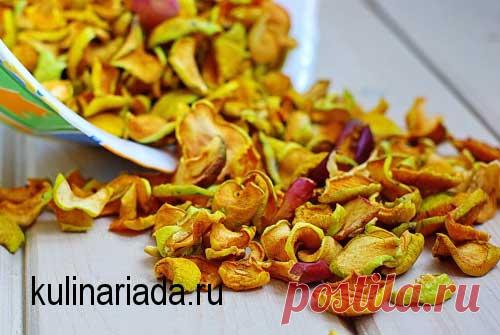 Как сушить яблоки в духовке >> Кулинариада