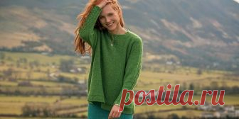 Свободный пуловер с поперечной косой Skiddaw Вязаный спицами свободный пуловер с поперечной косой из коллекции The Fiber Co. Пуловер оверсайз украшен эффектной широкой косой вдоль рукавов и горловины спинки.