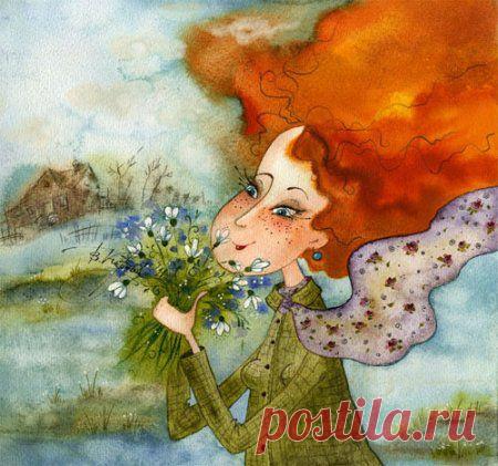 Позитивные акварельные иллюстрации Виктории Кирдий