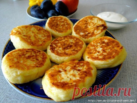 Банановые сырники.