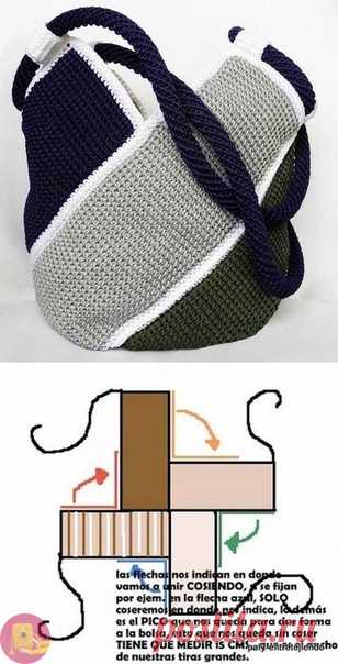 Простая и вместительная сумка крючком — Сделай сам, идеи для творчества - DIY Ideas