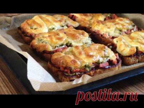 🍕Мини пицца на хлебе быстро просто вкусно mini pizza on the bread easy simple recipe DIY