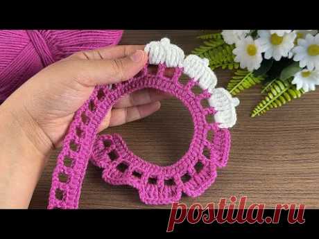 Magnificent 💥👌🏻 You will love this flower knitted at intervals 🤩 a wonderful model #flowers