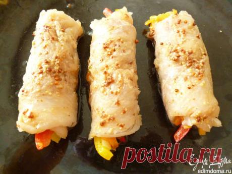 Рыбные рулетики с овощной начинкой