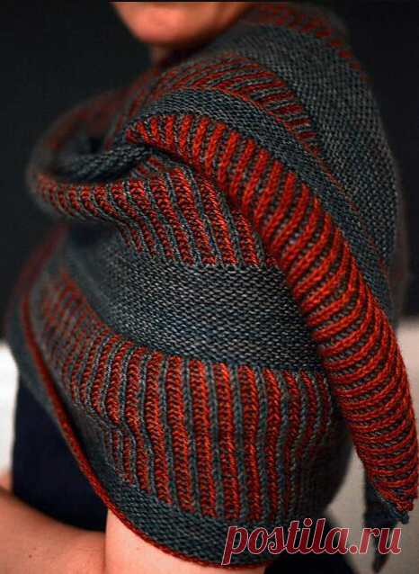 Яркое вязание - на такую вещь точно обратят внимание! Видео-МК + схема вязания красивого узора в технике Бриошь. | Первый вязальный! | Яндекс Дзен