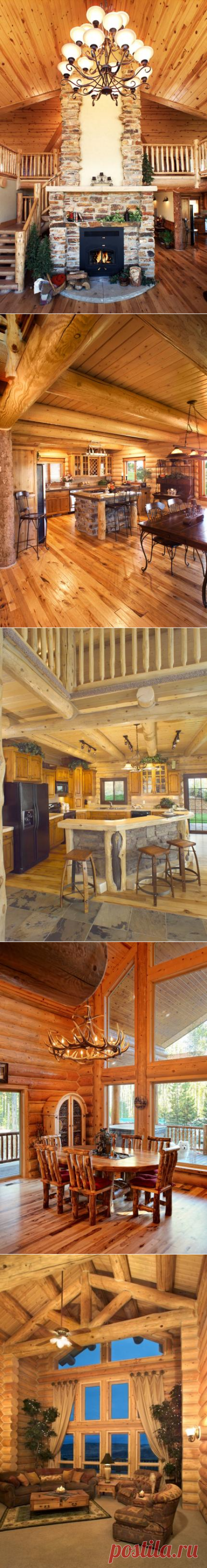 Log Home Interiors | Yellowstone Log Homes