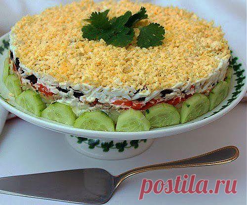 Шустрый повар.: "Салат "Печень трески под шубой"