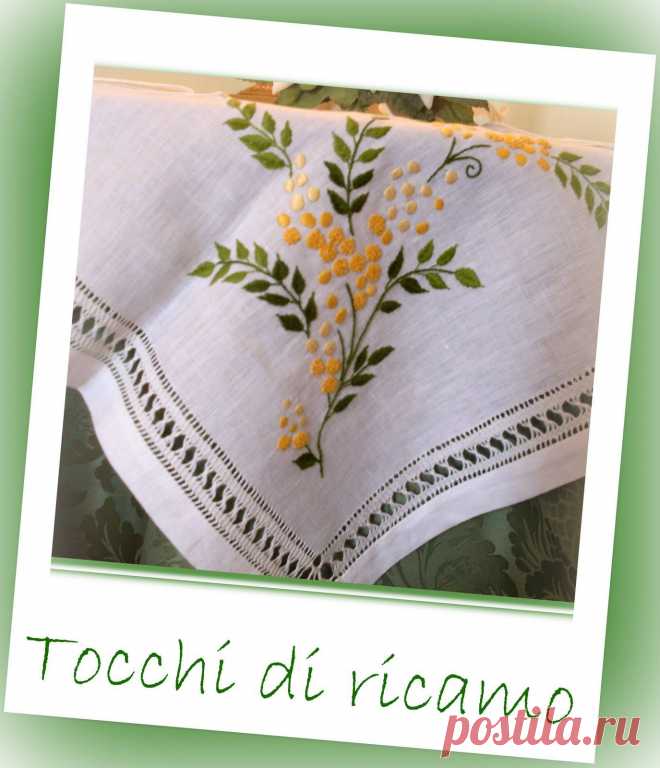 Tocchi di ricamo: ricamo classico