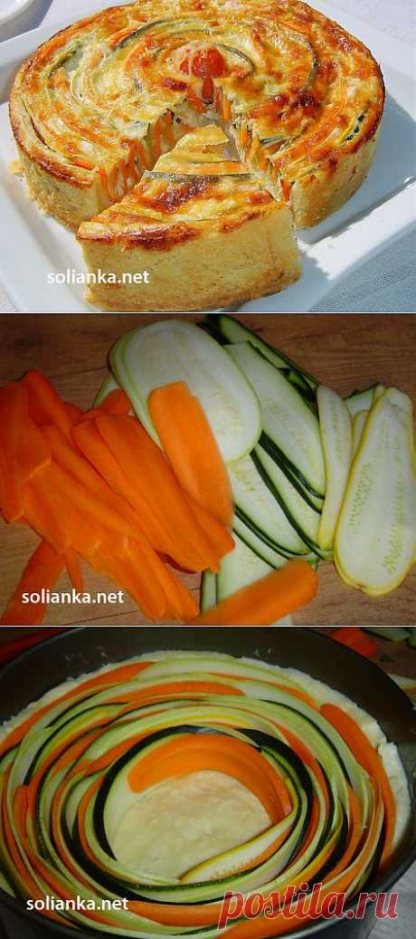 Овощной пирог Полосатик – коронное блюдо