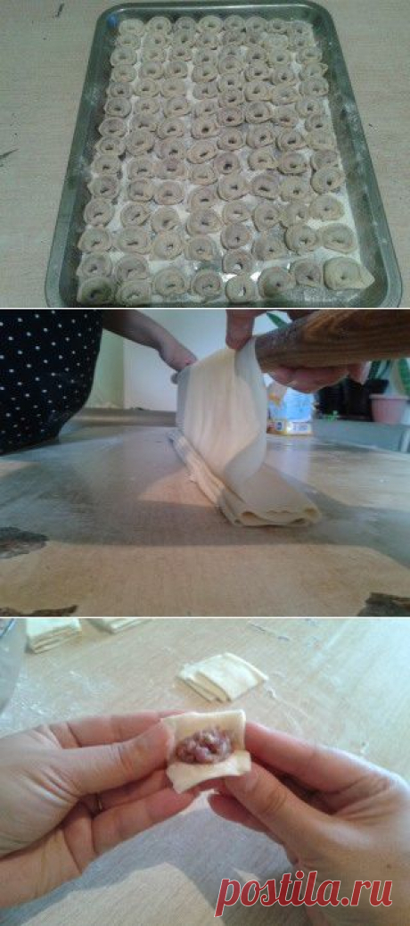 Очень быстрый способ лепки пельменей (ручной) - Простые рецепты Овкусе.ру
