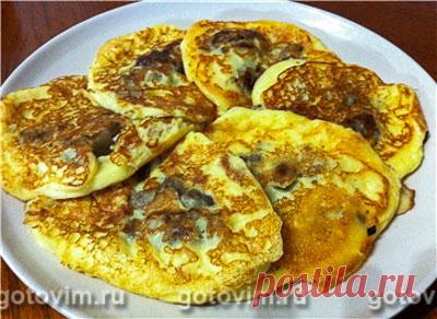 Кефирные оладьи с грибами. Фото-рецепт / Готовим.РУ