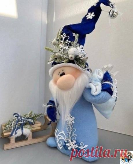 Шьём симпатичного Деда Мороза Шьём симпатичного Деда МорозаДля бороды найдите искусственный мех с очень длинным ворсом.