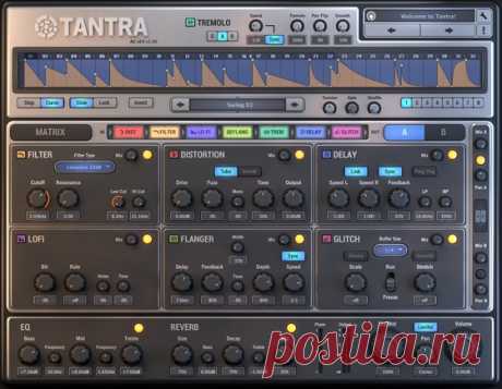 Dmitry Sches Tantra v1.12 Win WIN OSX-R2R  | WIN: 57.5MB | OSX: 67.3MB
Tantra is a rhythmic multi-effect plug-in with a rich feature set and high quality processing modules. With Tantra you can get any kind of sound and turn it into a complex rhythmic progression, with lots of movements among the deep produced sound space.