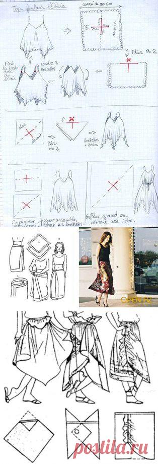 Эффектные летние сарафаны и топы шьем из платков — Рукоделие