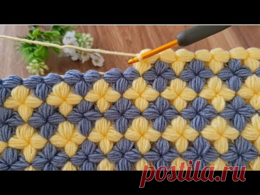 Beautiful Crochet Stitch for Baby Blanket, the easiest and fastest Crochet Pattern for beginners