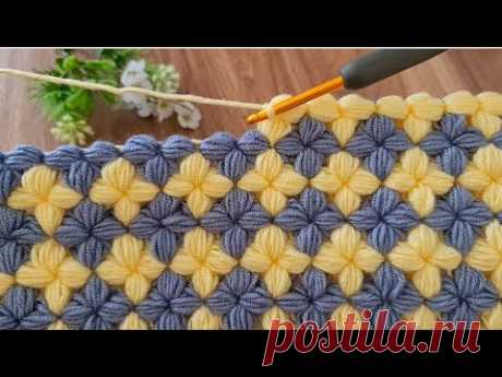 Beautiful Crochet Stitch for Baby Blanket, the easiest and fastest Crochet Pattern for beginners