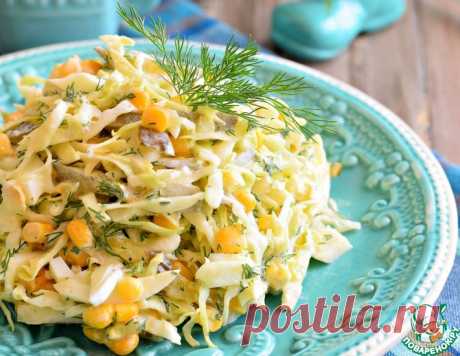 Салат из молодой капусты с кукурузой – кулинарный рецепт