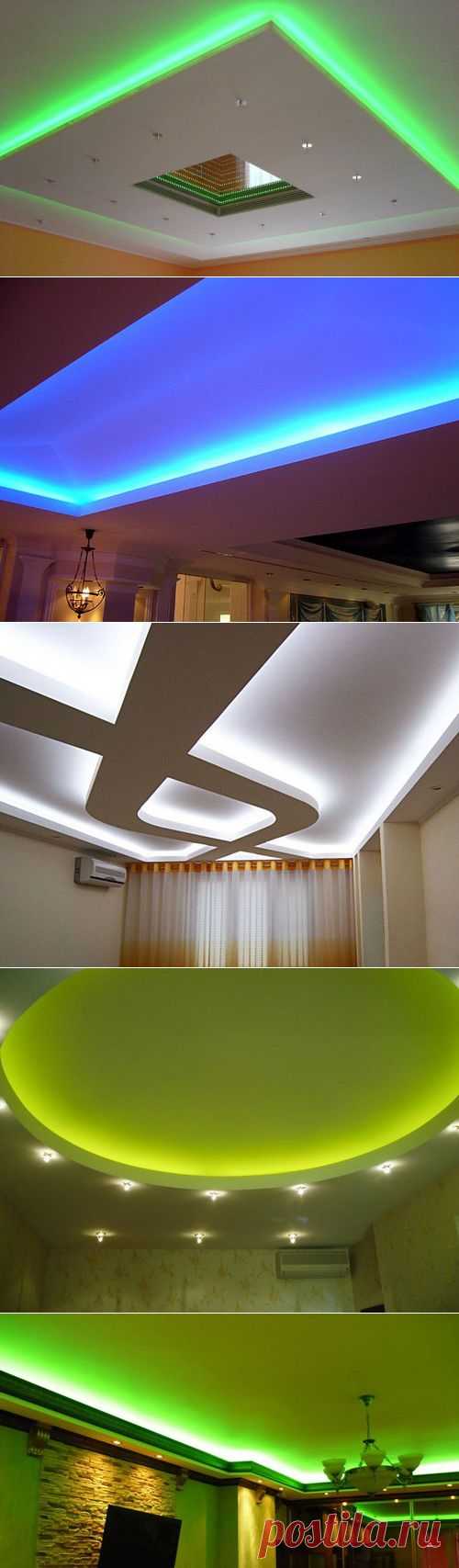 Необычно и стильно: подсветка потолка - Ремонт и дизайн