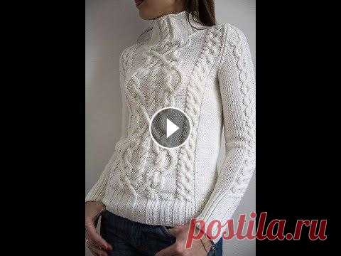Модные Белые Женские Пуловеры Спицами - 2019 / Trendy White Women's Pullovers Knitting Модные Белые Женские Пуловеры Спицами - 2019 / Trendy White Women's Pullovers Knitting...