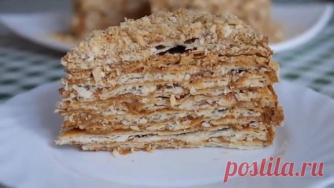 НАПОЛЕОН С НЕОБЫЧНЫМ КРЕМОМ. Вкусный домашний торт!