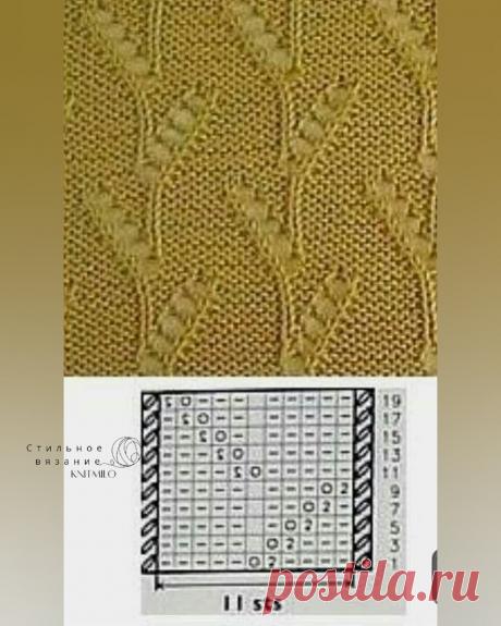 "Веточки" спицами. 10 узоров со схемами и ссылками на видео-мк | Стильное вязание KNITMILO | Дзен