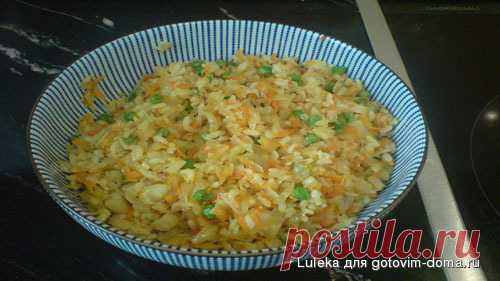 Овощное рагу с рисом и зелёным горошком • Блюда из капусты